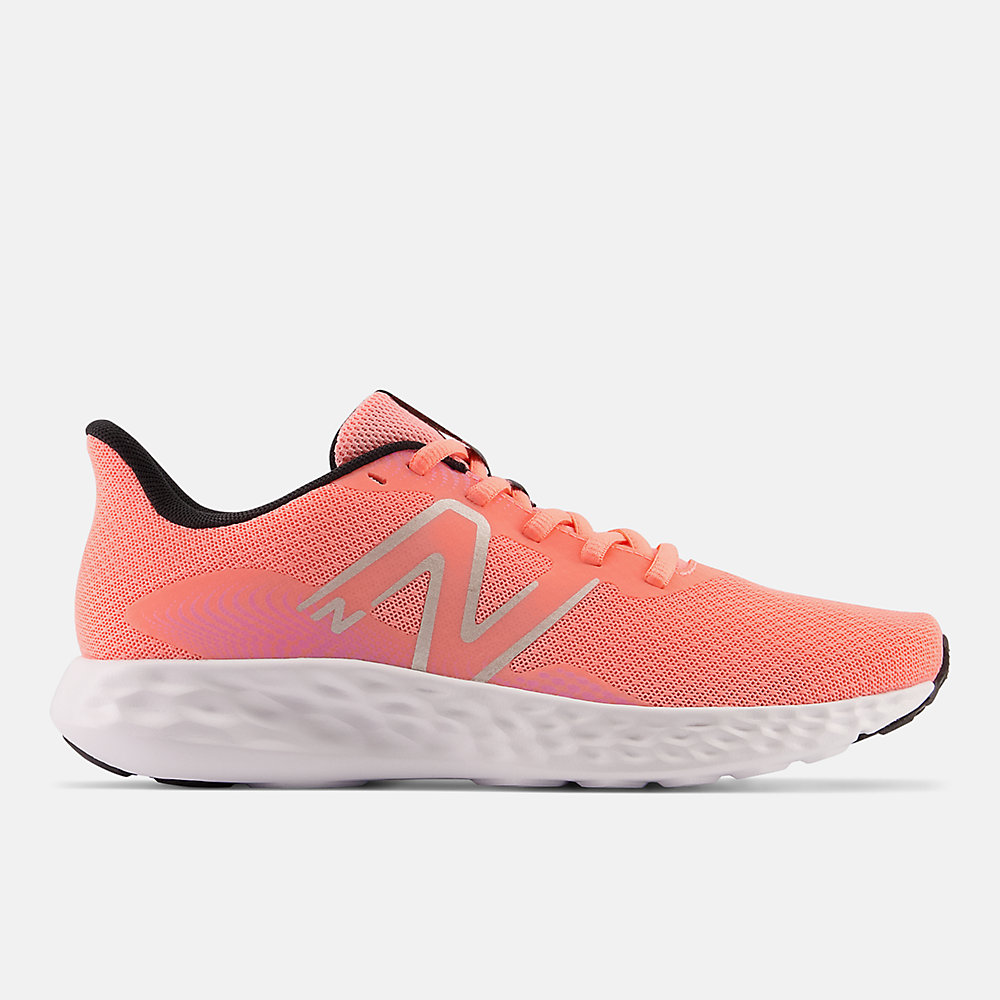 New Balance 411v3 Shoes Grapefruit with Gold Metallic and Black